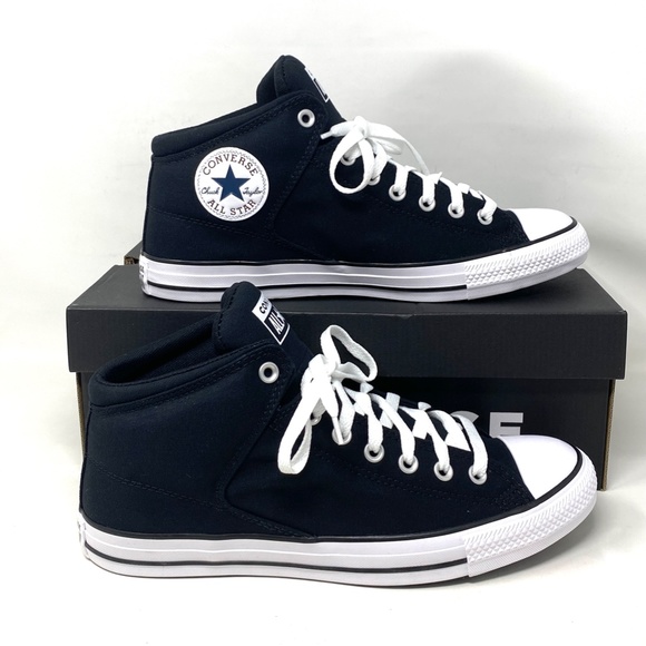 Converse Ctas High Street White Black Shoe For Women Canvas Casual Mid 151041F - Picture 7 of 9